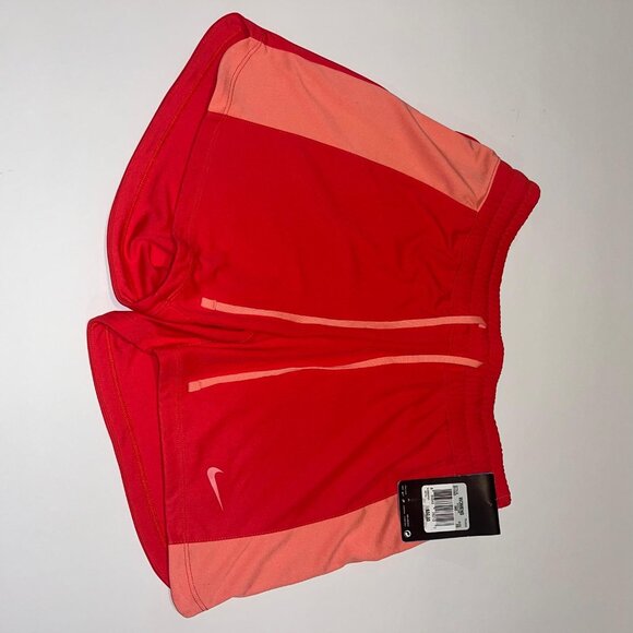 NWT Sz XS🔥Nike Women's Dri-Fit 3" Shorts Coral Red Training Short - Picture 4 of 5